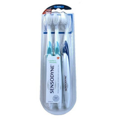 Dantų šepetėlis jautriems dantims Sensodyne Toothbrush for sensitive teeth and gums Gentle Care Soft, 3 vnt. kaina ir informacija | Dantų šepetėliai, pastos | pigu.lt