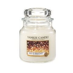 Арома свеча Yankee Candle All Is Bright, 411 г цена и информация | Подсвечники, свечи | pigu.lt