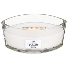 WoodWick ароматическая свеча White Tea & Jasmine, 453,6 г цена и информация | Подсвечники, свечи | pigu.lt