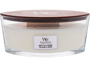 WoodWick ароматическая свеча White Tea & Jasmine, 453,6 г цена и информация | Подсвечники, свечи | pigu.lt