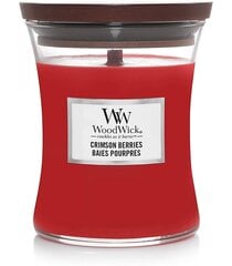 WoodWick ароматическая свеча Crimson Berries 275 г цена и информация | Подсвечники, свечи | pigu.lt