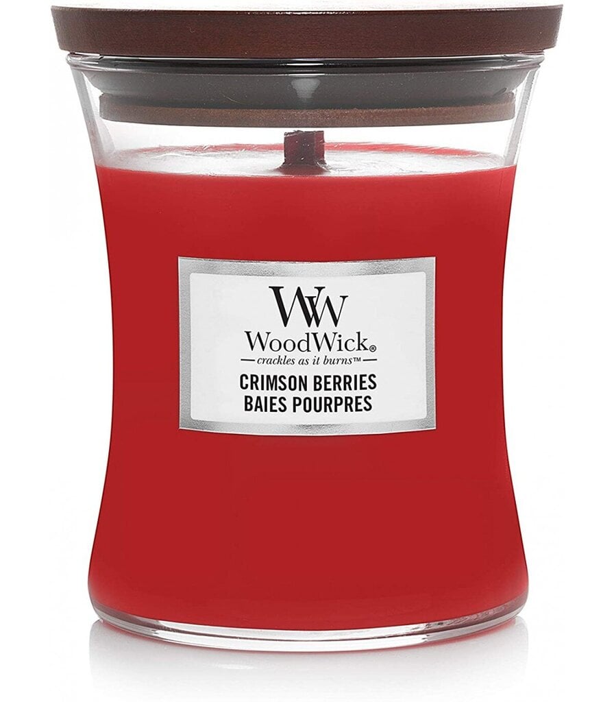 WoodWick kvapioji žvakė Crimson Berries, 275 g цена и информация | Žvakės, Žvakidės | pigu.lt