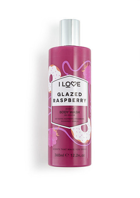 Dušo želė I Love Glazed Raspberry 360 ml kaina ir informacija | Dušo želė, aliejai | pigu.lt