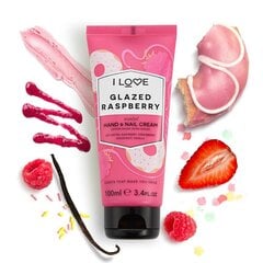 Rankų ir nagų kremas I Love Glazed Raspberry 100 ml kaina ir informacija | Kūno kremai, losjonai | pigu.lt