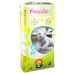 Sauskelnės Freelife Bebecash 4 dydis Maxi (7-18 kg), 50 vnt kaina ir informacija | Sauskelnės | pigu.lt