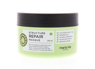 Drėkinanti plaukų kaukė Maria Nila Structure Repair Masque, 250 ml kaina ir informacija | Priemonės plaukų stiprinimui | pigu.lt