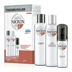 Комплект Nioxin System 4: шампунь 300 мл + кондиционер 300 мл + сыворотка 100 мл цена и информация | Шампуни | pigu.lt