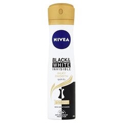 Purškiamas dezodorantas Nivea Black and White Invisible Silk Spray Deodorant, 150 ml kaina ir informacija | Dezodorantai | pigu.lt