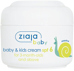 Крем детский Ziaja Baby & Kids SPF 6, 50 мл цена и информация | Косметика для мам и детей | pigu.lt