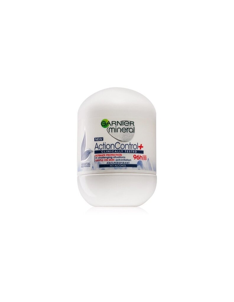 Rutulinis dezodorantas Garnier Mineral Action Control Anti-Sprinkler, 50 ml kaina ir informacija | Dezodorantai | pigu.lt