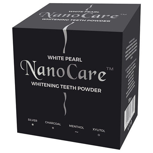 Balinimo milteliai White Pearl NanoCare Silver Charcoal Bleaching Powder, 30 g цена и информация | Dantų šepetėliai, pastos | pigu.lt