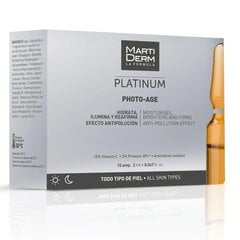 Veido odos serumas ampulėse su vitaminu C MartiDerm Platinum Photo Age, 10x2 ml kaina ir informacija | Martiderm Kvepalai, kosmetika | pigu.lt