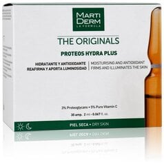 Serumas ampulėse sausai veido odai MartiDerm The Originals Proteos Hydra Plus, 10x2 ml kaina ir informacija | Martiderm Kvepalai, kosmetika | pigu.lt