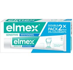 Dantų pasta Elmex Sensitive Whitening, 2x75 ml kaina ir informacija | Dantų šepetėliai, pastos | pigu.lt