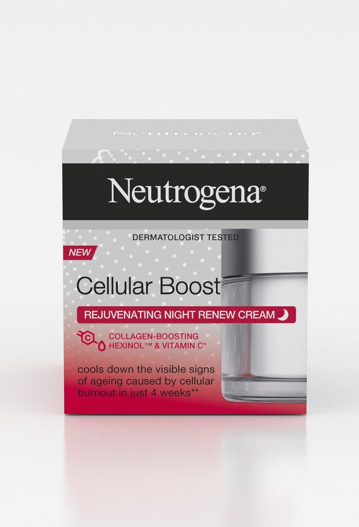 NEUTROGENA Cellular Boost naktinis kremas, 50ml kaina ir informacija | Kūno kremai, losjonai | pigu.lt