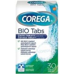 Protezų valiklis Corega Bio Tabs, 30 vnt. цена и информация | Зубные щетки, пасты | pigu.lt