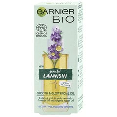 Veido aliejus Garnier Bio Lavandin Youth Smooth & Glow Facial Oil, 30ml kaina ir informacija | Garnier Kosmetika veidui | pigu.lt