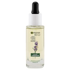 Veido aliejus Garnier Bio Lavandin Youth Smooth & Glow Facial Oil, 30ml kaina ir informacija | Veido aliejai, serumai | pigu.lt