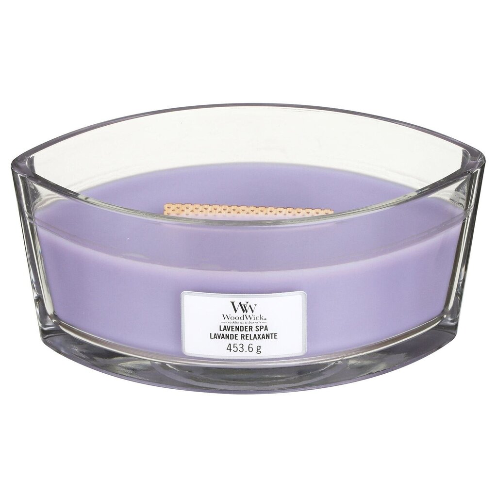 WoodWick kvapioji žvakė Lavender Spa, 453,6 g цена и информация | Žvakės, Žvakidės | pigu.lt