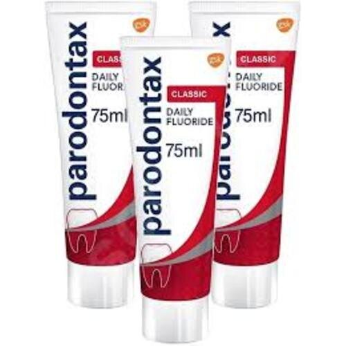 Dantų pasta nuo dantenu kraujavimo su fluoru Parodontax Classic Tripack Toothpaste, 3x75ml цена и информация | Dantų šepetėliai, pastos | pigu.lt