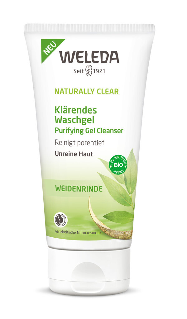 Gelinis veido valiklis Weleda Naturally Clear 100 ml kaina ir informacija | Veido prausikliai, valikliai | pigu.lt