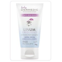 Специальный защитный крем для младенцев Dermedic Linum Emolient Baby SPF 15 50 г цена и информация | Косметика для мам и детей | pigu.lt