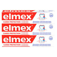 Dantų pasta Elmex Caries Protection, 75 ml 3 vnt, kaina ir informacija | Dantų šepetėliai, pastos | pigu.lt