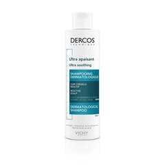 Шампунь Vichy Dercos Ultra Soothing Normal to Oily, 200 мл цена и информация | Шампуни | pigu.lt