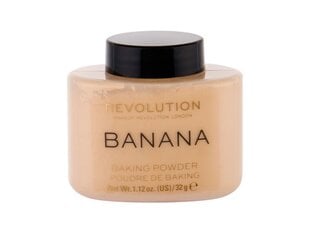 Biri pudra Makeup Revolution Baking Powder Banana, 32 g kaina ir informacija | Makiažo pagrindai, pudros | pigu.lt