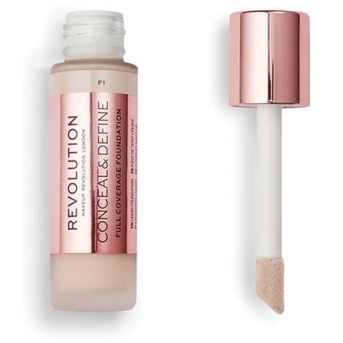 Maskuojamoji priemonė Makeup Revolution Conceal & Define 23 ml, F2 цена и информация | Makiažo pagrindai, pudros | pigu.lt