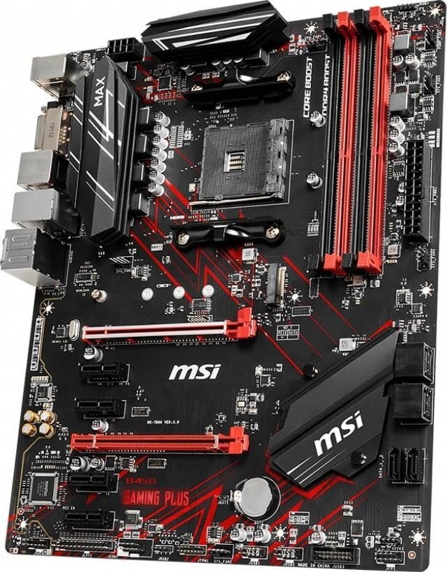 MSI B450 GAMING PLUS MAX kaina ir informacija | Pagrindinės plokštės | pigu.lt