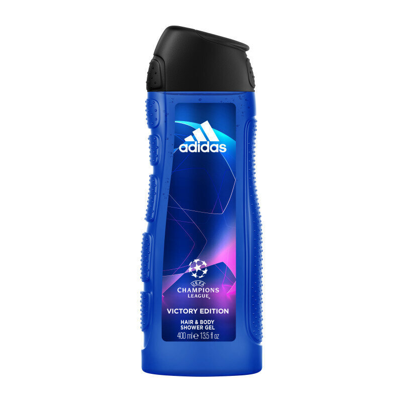 Plaukų ir kūno šampūnas vyrams Adidas UEFA Champions League Victory Edition 400 ml kaina ir informacija | Šampūnai | pigu.lt