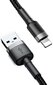 Kabelis Baseus USB Durable Nylon Braided Wire Usb / Lightning Qc3.0 2A 3m, juodas/pilkas (Calklf-Rg1) цена и информация | Laidai telefonams | pigu.lt