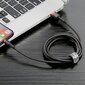 Kabelis Baseus USB Durable Nylon Braided Wire Usb / Lightning Qc3.0 2A 3m, juodas/raudonas CALKLF-R91 цена и информация | Laidai telefonams | pigu.lt