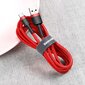 Kabelis Baseus USB Nylon Braided Wire Usb / Usb-C Qc3.0 2A 3m, raudonas CATKLF-U09 цена и информация | Laidai telefonams | pigu.lt