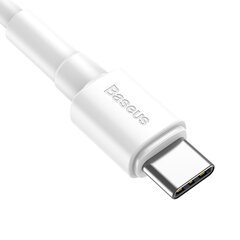 USB кабель Baseus Mini USB to Type-C 3A 1 м, белый CATSW-02 цена и информация | Кабели для телефонов | pigu.lt