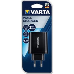 VARTA 2xUSB+USB Type-C 27W 220V kaina ir informacija | Krovikliai telefonams | pigu.lt