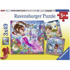 Dėlionė Ravensburger Žavios undinės, 3 vnt, 49 d., 8063 kaina ir informacija | Dėlionės (puzzle) | pigu.lt