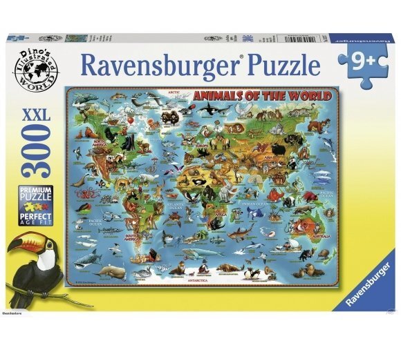 Dėlionė Ravensburger Gyvūnai visame pasaulyje, 300d., 13257 kaina ir informacija | Dėlionės (puzzle) | pigu.lt