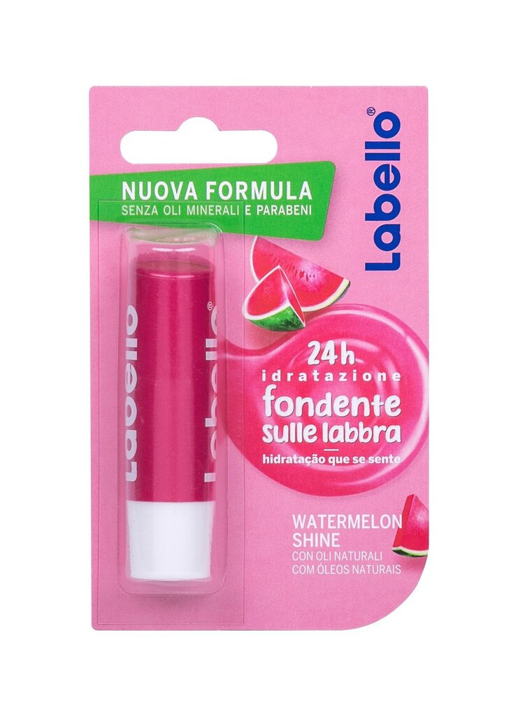 Lūpų balzamas Labello 4,8 g, Watermelon Shine цена и информация | Lūpų dažai, blizgiai, balzamai, vazelinai | pigu.lt