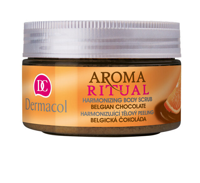 Kūno šveitiklis Dermacol Aroma Ritual Harmonizing Belgian Chocolate 200 ml kaina ir informacija | Kūno šveitikliai | pigu.lt