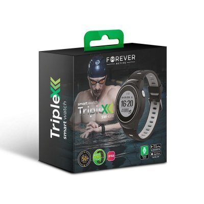 Forever TripleX SW-600 Grey kaina ir informacija | Išmanieji laikrodžiai (smartwatch) | pigu.lt