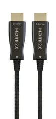 Кабель Gembird Active Optical (AOC) High speed HDMI cable with Ethernet, premium, 20 м цена и информация | Кабели и провода | pigu.lt