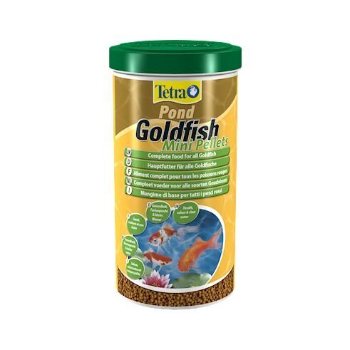 Maistas auksinėms žuvelėms Tetra Pond Goldfish Mini Pellets, 1 L kaina ir informacija | Maistas žuvims | pigu.lt