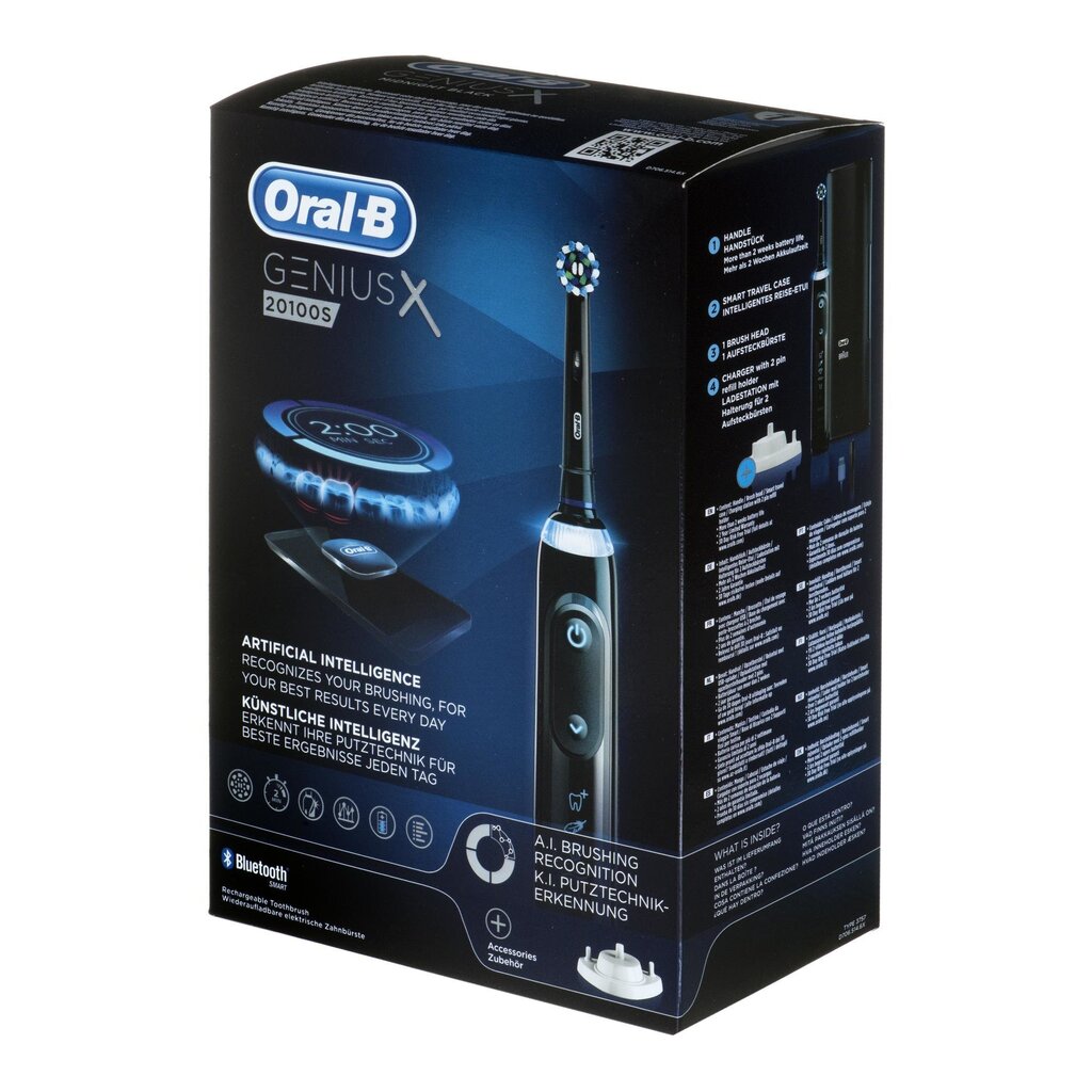 Oral-B Genius X20100S цена и информация | Elektriniai dantų šepetėliai | pigu.lt