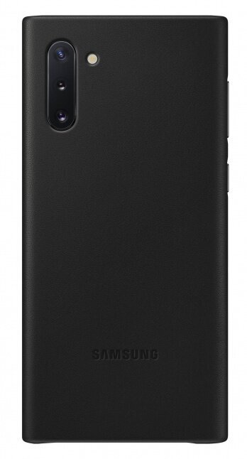 Samsung Leather Cover Case for Samsung Galaxy Note 10 in Black kaina ir informacija | Telefono dėklai | pigu.lt