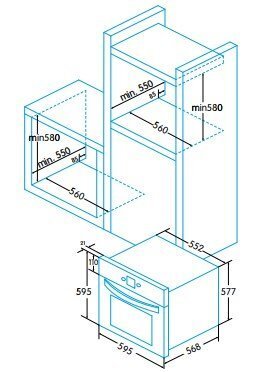 Edesa EOE-7050 WH kaina ir informacija | Orkaitės | pigu.lt