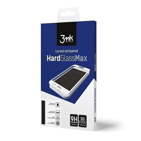 LCD apsauginis stikliukas 3MK Hard Glass Max Huawei P30 Lite juodas цена и информация | Apsauginės plėvelės telefonams | pigu.lt