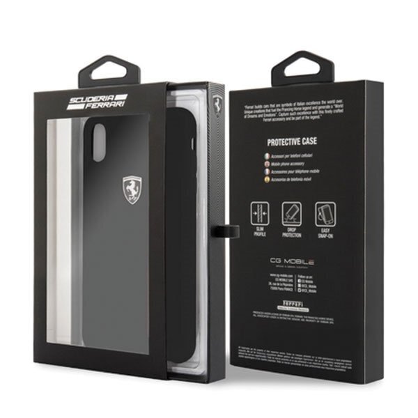 Ferrari Hardcase, skirtas iPhone Xs Max, juodas kaina ir informacija | Telefono dėklai | pigu.lt