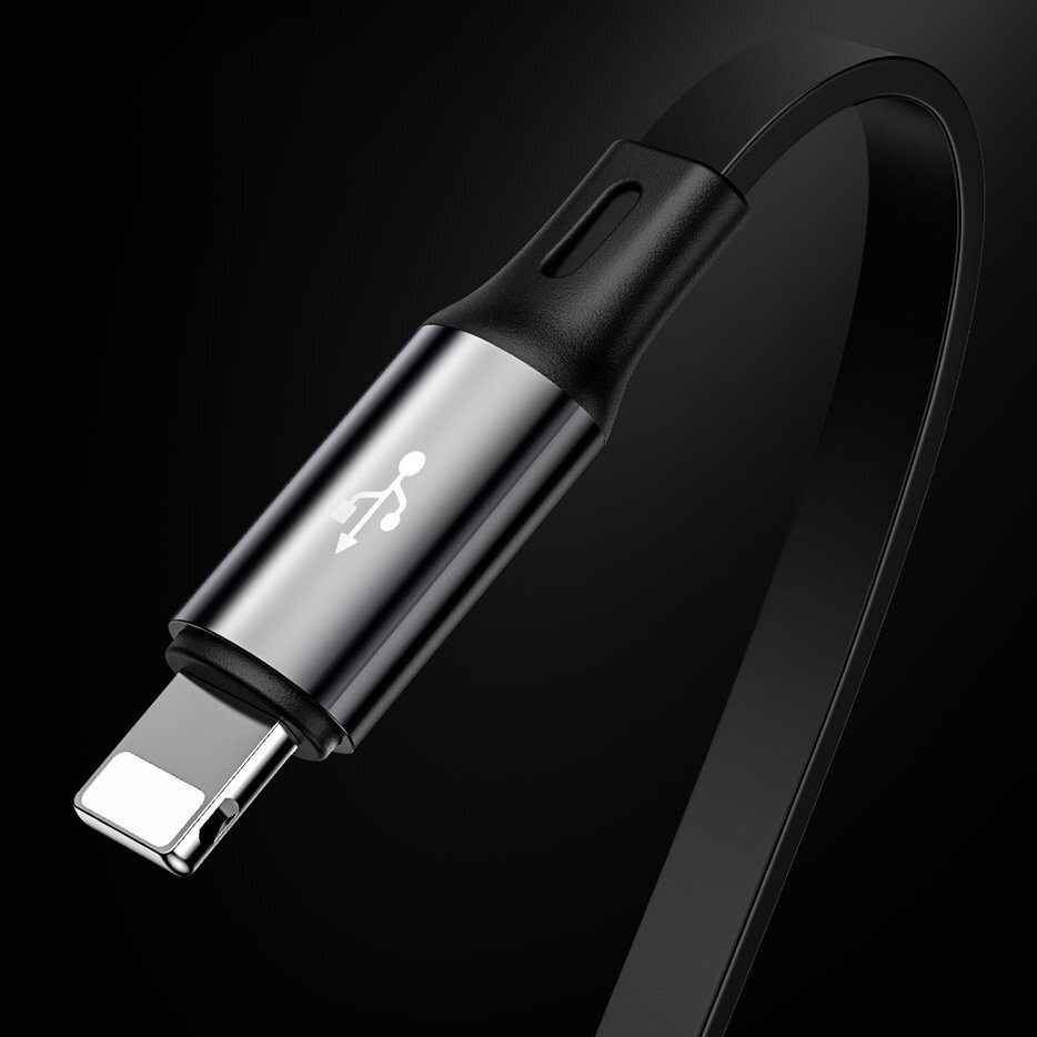 Baseus Golden Loop 3-in-1, USB - MicroUSB+Lightning+Type-C, 1.2 m kaina ir informacija | Laidai telefonams | pigu.lt